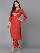 Women Poly Silk Yoke Design Kurta-PKSKD1377A